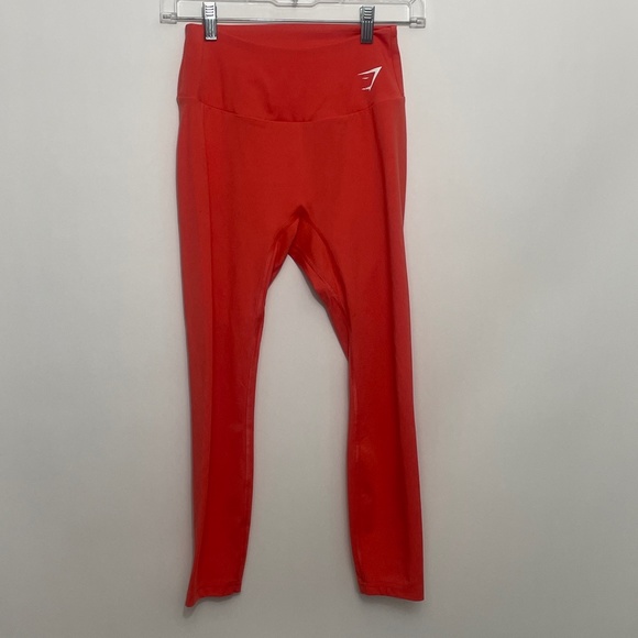 Gym Shark Medium Orange Ankle Leggings - Picture 4 of 6